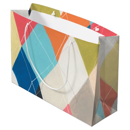 Harlequin Hopscotch - Argyle Pattern Groot Cadeauzakje (Achterkant Gekanteld)