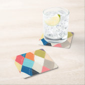 Harlequin Hopscotch - Argyle Pattern Kartonnen Onderzetters (Insitu)