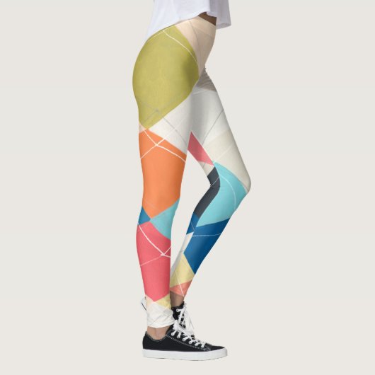 Harlequin Hopscotch - Argyle Pattern Leggings (Rechts)