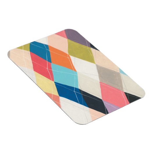 Harlequin Hopscotch - Argyle Pattern Magneet (Rechterzijde)