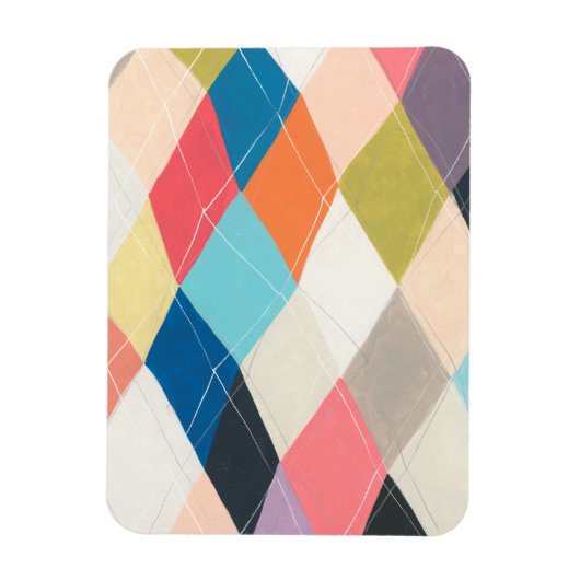 Harlequin Hopscotch - Argyle Pattern Magneet (Verticaal)