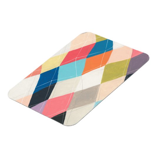 Harlequin Hopscotch - Argyle Pattern Magneet (Linkerzijde)