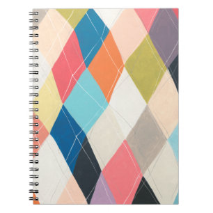 Harlequin Hopscotch - Argyle Pattern Notitieboek