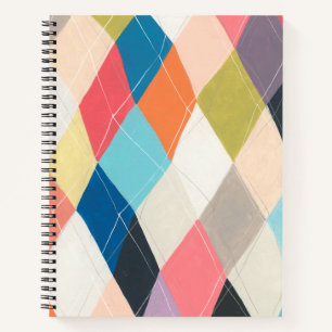 Harlequin Hopscotch - Argyle Pattern Notitieboek