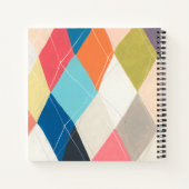Harlequin Hopscotch - Argyle Pattern Notitieboek (Achterkant)