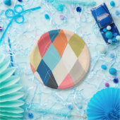 Harlequin Hopscotch - Argyle Pattern Papieren Bordje (Feest)