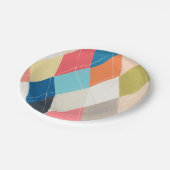 Harlequin Hopscotch - Argyle Pattern Papieren Bordje (Gekanteld)