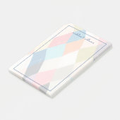 Harlequin Hopscotch - Argyle Pattern Post-it® Notes (Schuin)