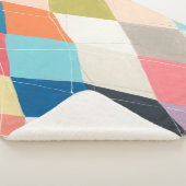 Harlequin Hopscotch - Argyle Pattern Sherpa Deken (3/4)