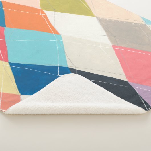 Harlequin Hopscotch - Argyle Pattern Sherpa Deken (3/4)
