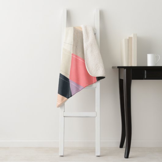 Harlequin Hopscotch - Argyle Pattern Sherpa Deken (In situ)