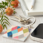 Harlequin Hopscotch - Argyle Pattern Sleutelhanger (Voorkant Rechts)