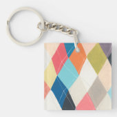 Harlequin Hopscotch - Argyle Pattern Sleutelhanger (Voorkant)