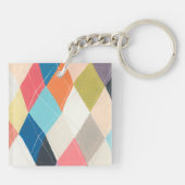 Harlequin Hopscotch - Argyle Pattern Sleutelhanger (Achterkant)