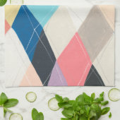 Harlequin Hopscotch - Argyle Pattern Theedoek (Gevouwen)