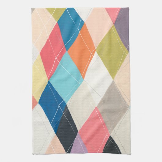 Harlequin Hopscotch - Argyle Pattern Theedoek (Verticaal)