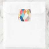 Harlequin Hopscotch - Argyle Pattern Vierkante Sticker (Tas)