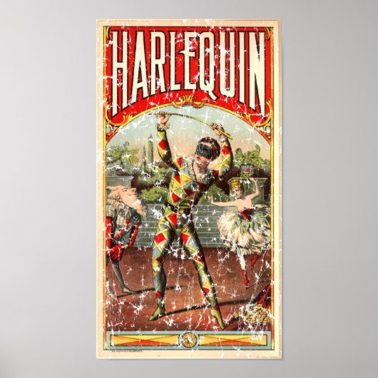 Harlequin - in nood poster (Voorkant)
