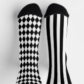 Harlequin Jester Diamonds and Stripes Patterned Sokken (Top)