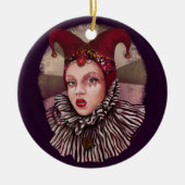 Harlequin Jester  Keramisch Ornament (Voorkant)