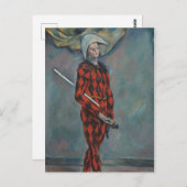 Harlequin (Joker) (door Paul Cézanne) Briefkaart (Voorkant / Achterkant)