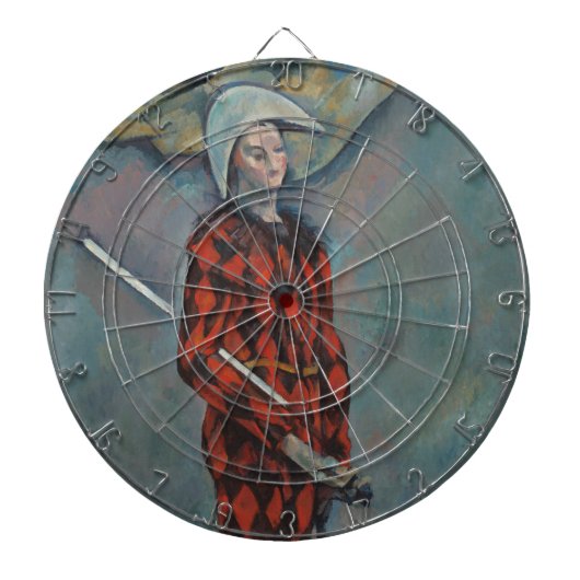 Harlequin (Joker) (door Paul Cézanne) Dartbord (Voorkant)