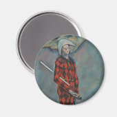 Harlequin (Joker) (door Paul Cézanne) Magneet (Voorkant / Achterkant)