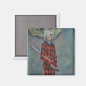Harlequin (Joker) (door Paul Cézanne) Magneet (Voorkant / Achterkant)