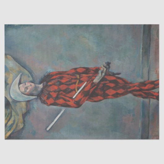 Harlequin (Joker) (door Paul Cézanne) Tissuepapier (Voorkant)