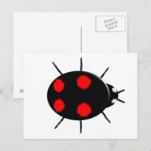 Harlequin Ladybird Briefkaart (Voorkant / Achterkant)