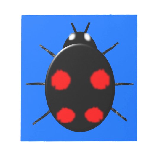 Harlequin Ladybird Notepad Notitieblok (Voorkant)