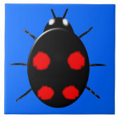 Harlequin Ladybird Tile Tegeltje (Voorkant)