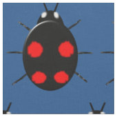 Harlequin Ladybug Patterned Craft Fabric Stof (Close Up)