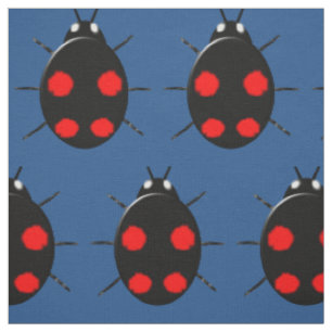 Harlequin Ladybug Patterned Craft Fabric Stof