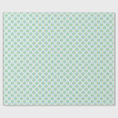 Harlequin Lattice in Green and Aqua Cadeaupapier (Vlak)