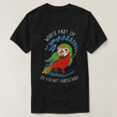 Harlequin Macaw Parrot Aaaa T-shirt (Design voorkant)