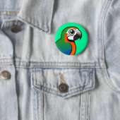Harlequin Macaw Ronde Button 5,7 Cm (In situ)