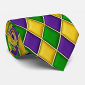 Harlequin Mardi Gras Pattern Stropdas (Opgerold)