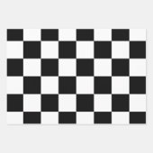 Harlequin Marokkaanse Checker DIY Kleuren Wit Zwar Inpakpapier Vel (Voorkant 3)