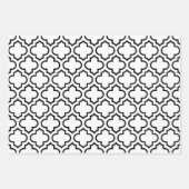 Harlequin Marokkaanse Checker DIY Kleuren Wit Zwar Inpakpapier Vel (Voorkant 2)