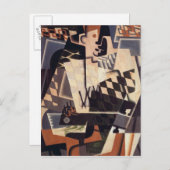 Harlequin met gitaar, 1917 briefkaart (Voorkant / Achterkant)