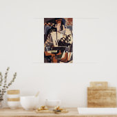 Harlequin met gitaar, 1917 poster (Keuken)