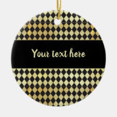 Harlequin, , met nood en zwart keramisch ornament (Voorkant)