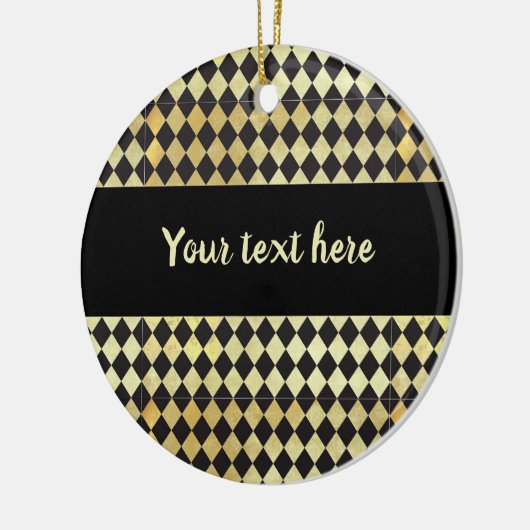 Harlequin, , met nood en zwart keramisch ornament (Links)