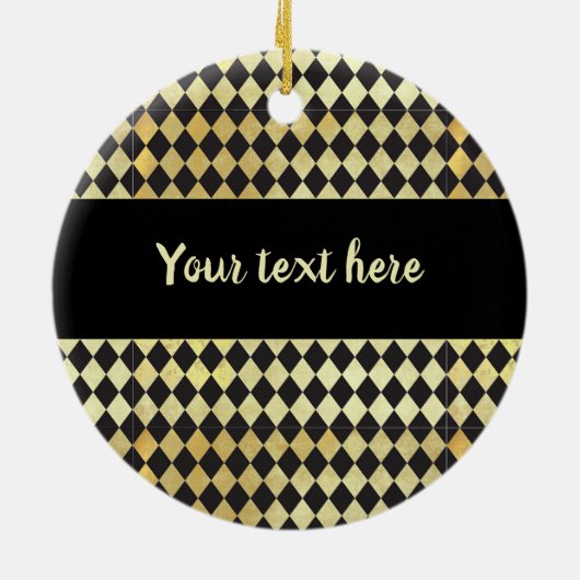 Harlequin, , met nood en zwart keramisch ornament (Achterkant)