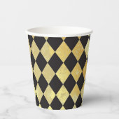 Harlequin, , met nood en zwart papieren bekers (Voorkant)