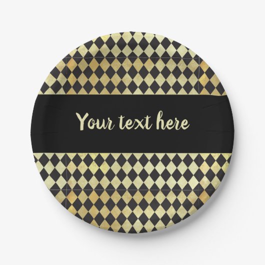 Harlequin, , met nood en zwart papieren bordje (Voorkant)