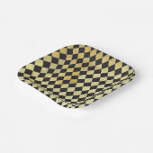 Harlequin, , met nood en zwart papieren bordje (Gebogen)