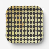 Harlequin, , met nood en zwart papieren bordje (Voorkant)