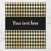 Harlequin, , met nood en zwart wijn etiket (Enkel label)